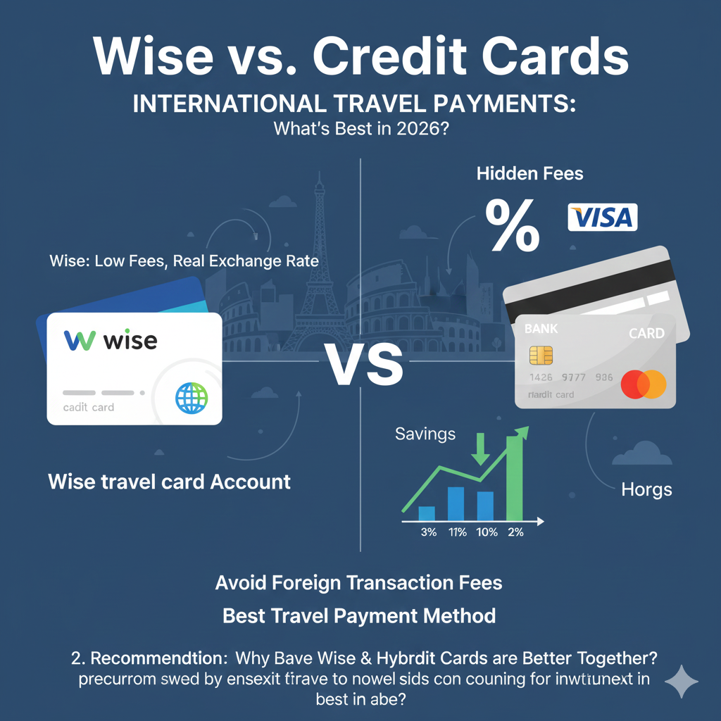 Wise vs Credit Cards for International Travel Payments: What’s Best in 2026?