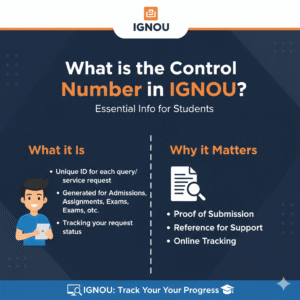 What is the Control Number in IGNOU?
