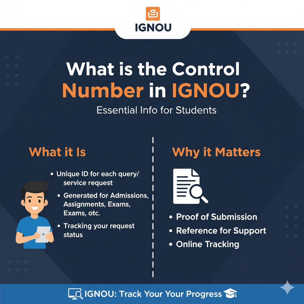 What is the Control Number in IGNOU?