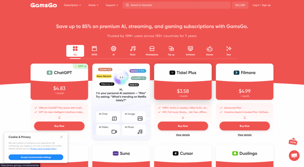 Your Favorite Subscriptions, Smarter Prices